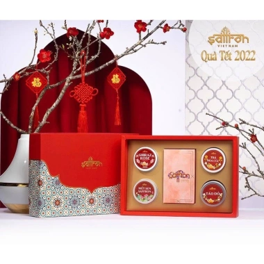 Bộ quà Tết Nhụy hoa nghệ tây Saffron Việt Nam 1 Đông Trung Hạ Thảo + 2 Trà hoa cao cấp + 1 Mứt giá 565.000₫ 9