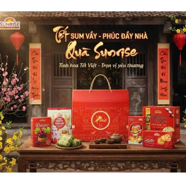 Bộ Quà Tết Phúc An Khang Sunrise 6 Món Sang Trọng Lịch Sự Ưu đãi 272.888 VND
