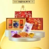 Bộ quà Tết Saffron Bahraman 2gr kèm trà hoa, đông trùng, mứt saffron, mật ong saffron – Giá chỉ 545.000 VND