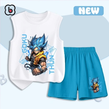 Bộ quần áo ba lỗ BabyloveGO Dragon Ball bé trai 1-10 tuổi, mùa hè thoáng mát, thấm mồ hôi - 179.000 VND 5