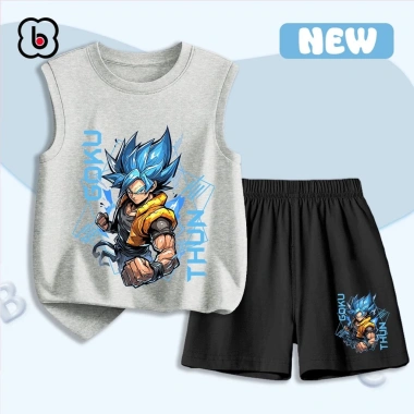 Bộ quần áo ba lỗ BabyloveGO Dragon Ball bé trai 1-10 tuổi, mùa hè thoáng mát, thấm mồ hôi - 179.000 VND 8