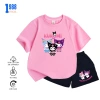 Bộ quần áo bé gái Kuromi - áo thun cotton thấm mồ hôi, set mặc nhà đa màu, giảm còn 169k