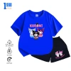 Bộ quần áo bé gái Kuromi - áo thun cotton thấm mồ hôi, set mặc nhà đa màu, giảm còn 169k 5