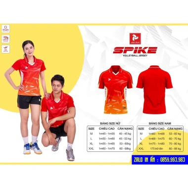 Bộ Quần Áo Bóng Chuyền JustPlay Spike Nam Nữ – Vải Thoáng Mát, Thoải Mái, Đẹp, Giá 159k 8 Bộ Quần Áo Bóng Chuyền JustPlay Spike Nam Nữ – Vải Thoáng Mát, Thoải Mái, Đẹp, Giá 159k 8