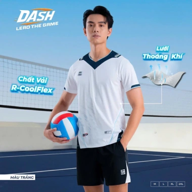 Bộ Quần Áo Bóng Chuyền Riki Dash Vải Nhẹ Bền Thoáng Khí Thấm Hút Mồ Hôi 180k
