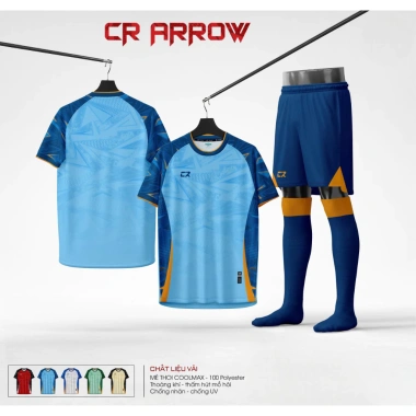 Bộ quần áo bóng đá CR Arrow vải mè thô, hút mồ hôi, thoáng khí - Giá 149.000₫