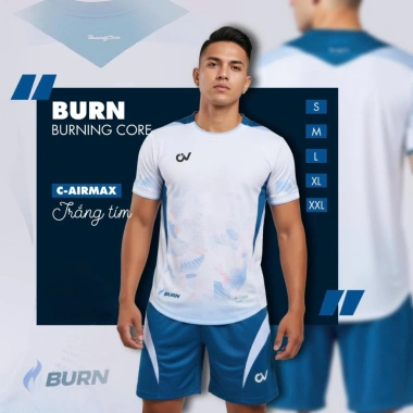 Bộ Quần Áo Bóng Đá CV Burn Thoáng Khí, Thấm Hút Mồ Hôi - Giá 149k Giảm 20%