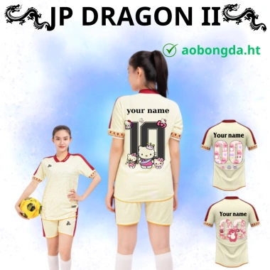 Bộ Quần Áo Bóng Đá Just Play Dragon II Vàng Kem - In Tên Số Yêu Cầu, Giá Ưu Đãi