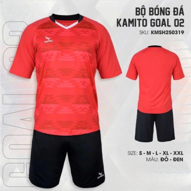 Bộ Quần Áo Bóng Đá Kamito Goal 02 - Vải Thông Thoáng, Thấm Hút Mồ Hôi, Giá 259k