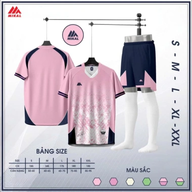 Bộ quần áo bóng đá Mikal Mored 03 Vải mè thoáng khí thấm mồ hôi giảm giá 159k