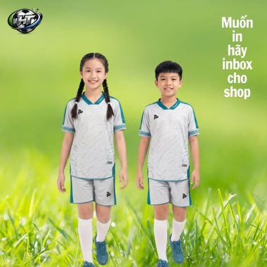 Bộ quần áo bóng đá thun lạnh co giãn 4 chiều, in tên số theo yêu cầu, 10-85kg