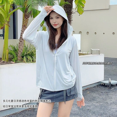 Bộ Quần Áo Chống Nắng Vinyl Ice Silk Nữ Thoáng Khí Nhanh Khô Bảo Vệ Da Mùa Hè