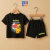 Bộ quần áo cộc bé trai Pikachu Pokemon đa màu, thun cotton 15-40kg PO02 giảm giá 169k 6