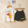 Bộ quần áo cộc bé trai Pikachu Pokemon đa màu, thun cotton 15-40kg PO02 giảm giá 169k 10