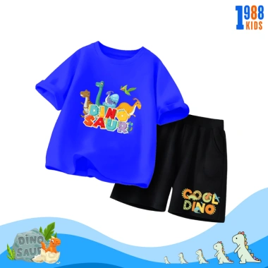 Bộ quần áo cộc tay bé trai thun khủng long vui nhộn, nhiều màu, size 15-40kg, 169k 6 Bộ quần áo cộc tay bé trai thun khủng long vui nhộn, nhiều màu, size 15-40kg, 169k 6