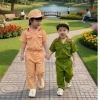 Bộ quần áo công an bé mầm non mẫu mới, mũ vải và gậy - 149.000₫ 3
