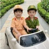 Bộ quần áo công an bé mầm non mẫu mới, mũ vải và gậy - 149.000₫ 4