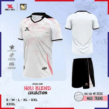 Bộ quần áo đá bóng Dullkill Holi không logo - thoáng mát, thấm hút mồ hôi, 189.000₫