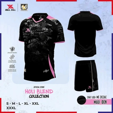 Bộ quần áo đá bóng Dullkill Holi không logo - thoáng mát, thấm hút mồ hôi, 189.000₫