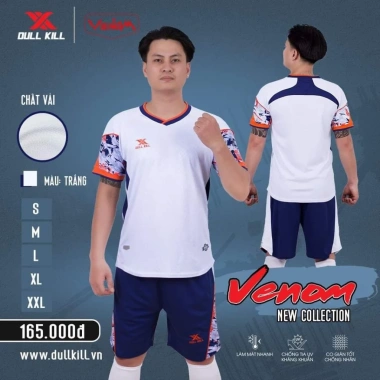 Bộ Quần Áo Đá Bóng DullKill Venom Không Logo Vải Mè Cao Cấp Không Nhăn 180k 10 Bộ Quần Áo Đá Bóng DullKill Venom Không Logo Vải Mè Cao Cấp Không Nhăn 180k 10