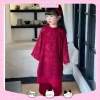 Bộ quần áo dài cách tân đỏ CS736 N662 cho bé gái lễ Tết, sang trọng, giá ưu đãi 135.000 VND 4