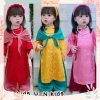 Bộ quần áo dài cách tân Xuân Nhi YN118 bộ 4 món cho bé gái lễ tết Giá 159.900 VND