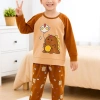 Bộ quần áo dài tay bé trai thu đông 9-24kg, khủng long dễ thương, cotton mềm, 220.500₫
