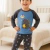 Bộ quần áo dài tay bé trai thu đông 9-24kg, khủng long dễ thương, cotton mềm, 220.500₫ 5