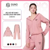 Bộ quần áo gió nữ GUNO 2 lớp lót HABUTAI có mũ logo tam giác sọc SP5 25BG161 - Giá 640k