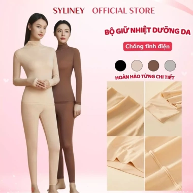 Bộ Quần Áo Giữ Nhiệt SYLINEY Nhật Bản - Chống Tích Điện, Mềm Mịn Cấp Ẩm Da 149.000₫