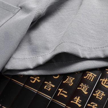 Bộ quần áo hai mảnh trung niên mùa hè - Áo sơ mi tay ngắn, quần mỏng nhẹ, giá 186.869 VND 7