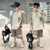 Bộ quần áo hè 3 lỗ tanktop bé trai 6-16 tuổi 18-50kg - Set MEC giảm 21% 22
