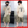 Bộ quần áo hè bé trai 6-16 tuổi size 18-50kg, set thể thao áo phông và quần đùi KKB - Giá ưu đãi 95.000đ