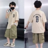 Bộ quần áo hè bé trai 6-16 tuổi size 18-50kg, set thể thao áo phông và quần đùi KKB - Giá ưu đãi 95.000đ 14