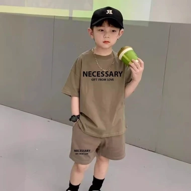 Bộ quần áo hè bé trai 6-16 tuổi size 18-50kg, set thể thao áo phông và quần đùi KKB - Giá ưu đãi 95.000đ 18