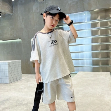 Bộ quần áo hè bé trai 6-16 tuổi size 18-50kg, set thể thao áo phông và quần đùi KKB - Giá ưu đãi 95.000đ 22