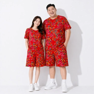Bộ quần áo Hoa công Đồ mì tôm 33-123KG Nam Nữ & Gia đình - Hài hước, 88.868₫