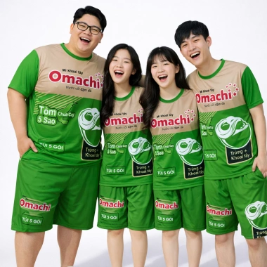 Bộ quần áo Hoa công Đồ mì tôm 33-123KG Nam Nữ & Gia đình - Hài hước, 88.868₫