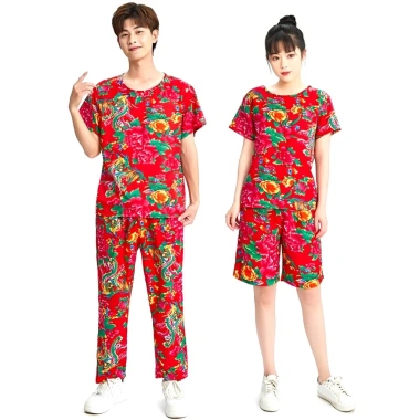 Bộ quần áo Hoa công Đồ mì tôm 33-123KG Nam Nữ & Gia đình - Hài hước, 88.868₫