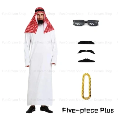 Bộ quần áo hoàng tử Trung Đông thanh lịch - Lễ hội, tiệc tùng, cosplay, chỉ 57,692₫ 3