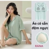 Bộ quần áo mặc nhà nữ đệm ngực, vải mềm mại thoáng khí RaNa - Giá chỉ 249.000₫