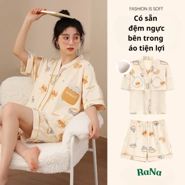Bộ quần áo mặc nhà nữ đệm ngực, vải mềm mại thoáng khí RaNa - Giá chỉ 249.000₫ 6 Bộ quần áo mặc nhà nữ đệm ngực, vải mềm mại thoáng khí RaNa - Giá chỉ 249.000₫ 6