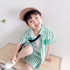 Bộ quần áo mùa hè bé trai - Áo sơ mi sọc ngắn tay và Quần short cotton nguyên chất, sành điệu - Giá ưu đãi 217.958₫ 4