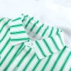 Bộ quần áo mùa hè bé trai - Áo sơ mi sọc ngắn tay và Quần short cotton nguyên chất, sành điệu - Giá ưu đãi 217.958₫ 6