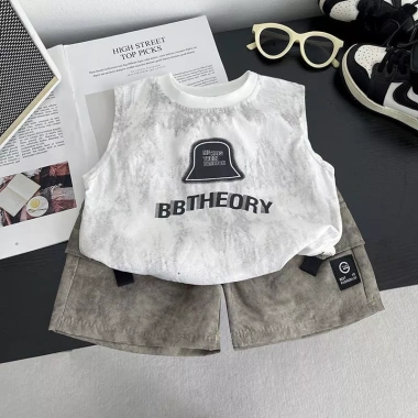 Bộ Quần Áo Mùa Hè Bé Trai - Vest và Quần Short Thời Trang Giá giảm 190.857₫ 2