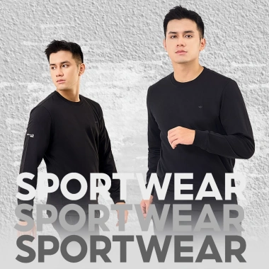 Bộ quần áo nỉ nam trơn S2 SPORT thu đông thêu hình nổi, jogger cạp chun - 415.000đ