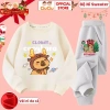 Bộ Quần Áo Nỉ Swe Sweater Dài Tay Capybara Noel Thu Đông CIUCIU KID Vải Nỉ Da Cá Mềm Ấm cho Bé Trai và Bé Gái 7