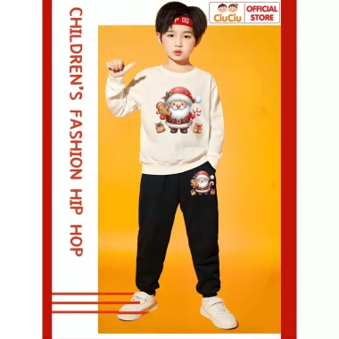 Bộ Quần Áo Nỉ Sweater Ông Già Noel Bé Trai - Bé Gái, Vải Nỉ Da Cá, Giá 296k 6 Bộ Quần Áo Nỉ Sweater Ông Già Noel Bé Trai - Bé Gái, Vải Nỉ Da Cá, Giá 296k 6