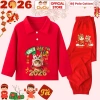 Bộ Quần Áo Polo Dài Tay Tết Bính Ngọ 2.026 cho Bé Trai & Bé Gái - CIUCIU KID - Giá 207.000 VND