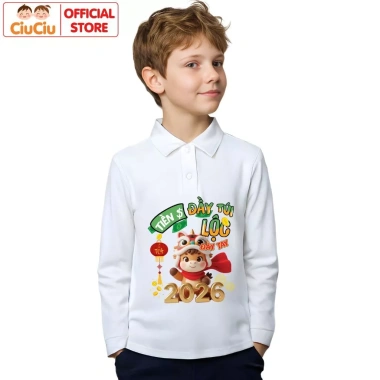 Bộ Quần Áo Polo Dài Tay Tết Bính Ngọ 2.026 cho Bé Trai & Bé Gái - CIUCIU KID - Giá 207.000 VND 9 Bộ Quần Áo Polo Dài Tay Tết Bính Ngọ 2.026 cho Bé Trai & Bé Gái - CIUCIU KID - Giá 207.000 VND 9